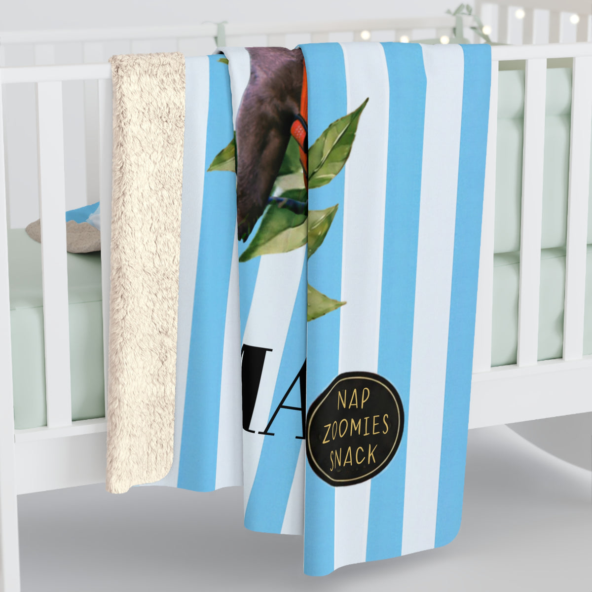French Bulldog Club Sherpa Blanket – Personalized Pet Throw