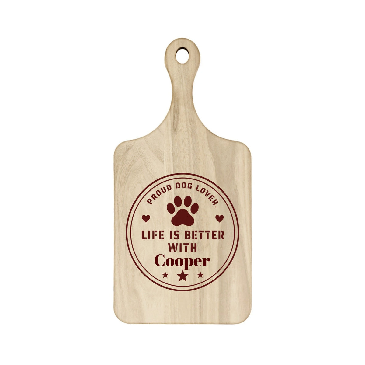 Hardwood Paddle Cutting Board
