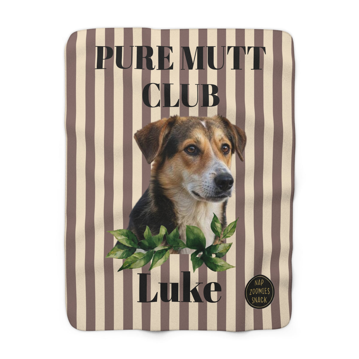 Mutt Mix Breed Club Sherpa Blanket – Personalized Pet Throw