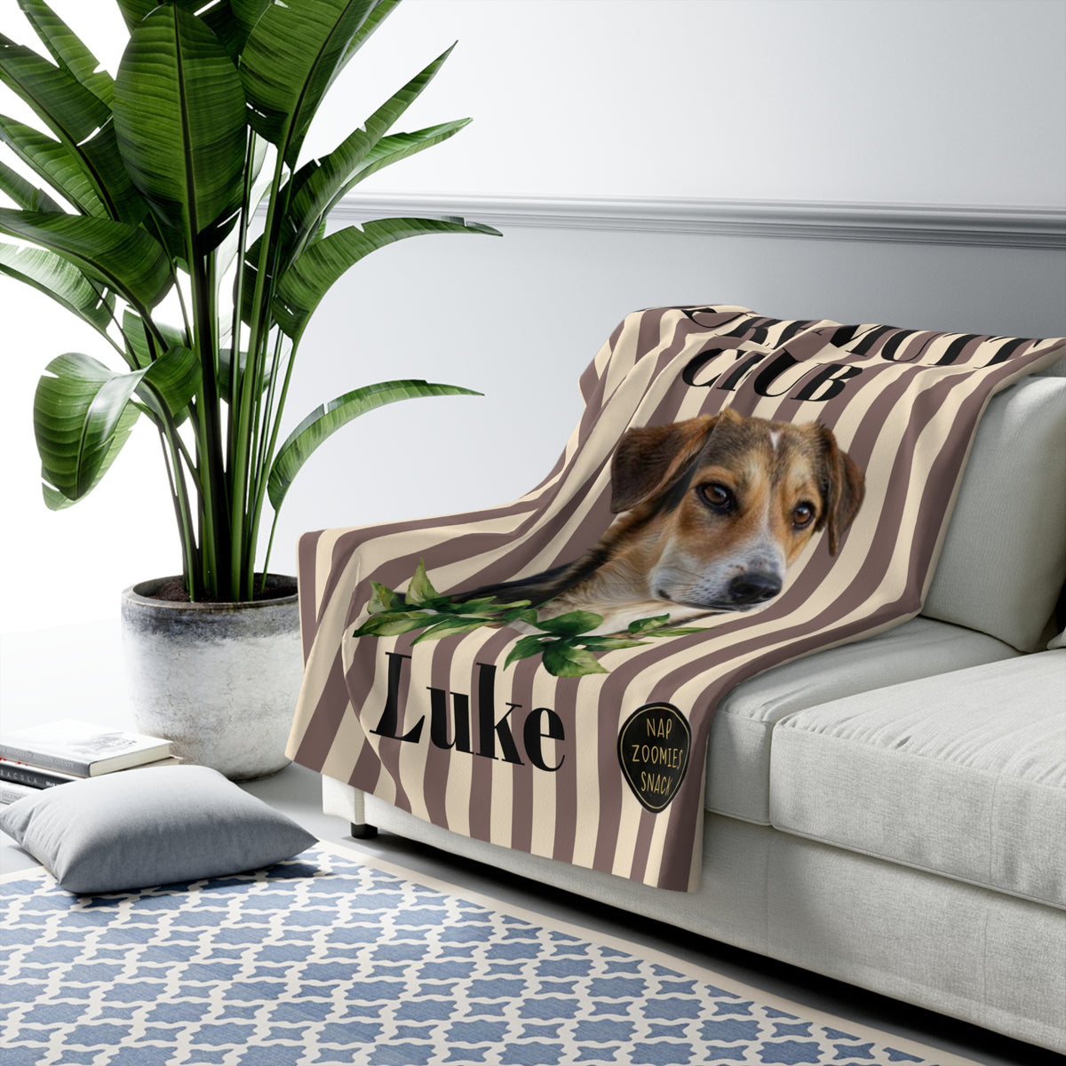 Mutt Mix Breed Club Sherpa Blanket – Personalized Pet Throw